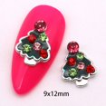 thumbnail image 1 of 10 Uds. De decoración navideña para uñas, abalorio dorado y plateado, zapatos con cabeza de ciervo de Papá Noel, sombrero de muñeco de nieve, accesorios para uñas de árbol, 1 of 4