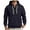 Navy, variant on XIAONU Mens Hoodies Half Zipper Drawsting Hooded Sweatshirts Kangaroo Pocket Long Sleeves Casual Pullover Hoodie
