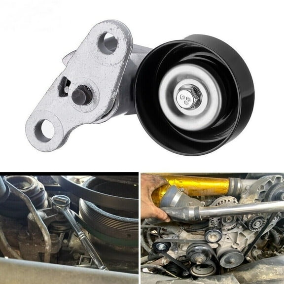 A/C DRIVE BELT TENSIONER METAL PULLEY FOR GM CHEVY GMC Hummer 12580196 12565372