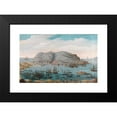 thumbnail image 2 of Italian School 24x17 Black Modern Framed Museum Art Print Titled - A View of Gibraltar Harbour (19th Century), 2 of 5