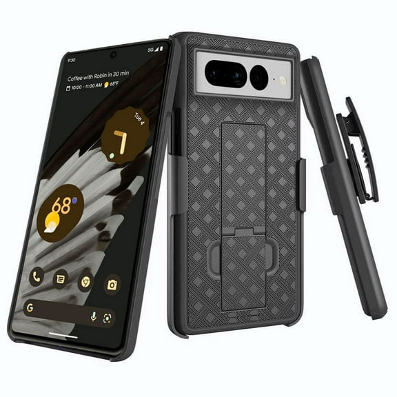 Holster Case Belt Clip for Google Pixel 7 Pro Phones - Swivel Cover Kickstand Armor Combo Drop-Proof  Compatible With Pixel 7 Pro Models