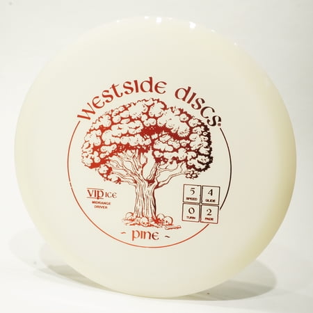 Westside Discs VIP Ice Pine Disc Golf Midrange Disc Pick Color/Weight [Stamp & Exact Color May Vary] White 175-176 grams