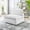 White, variant on Maklaine Down Filled Overstuffed Performance Velvet Armless Chair in Gray
