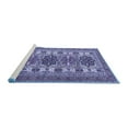 thumbnail image 2 of Ahgly Company Machine Washable Indoor Round Persian Blue Traditional Area Rugs, 4' Round, 2 of 4