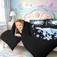 thumbnail image 2 of Manfei Ocean Axolotl 7-Piece Twin Bedding,Magical Amphibian Bedding Comforter Set,Black Reversible, 2 of 5