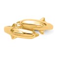 thumbnail image 5 of 14k Yellow Gold Double Dolphin Band Ring, 5 of 7