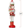 thumbnail image 5 of Ornativity Strawberry Toy Soldier Nutcracker – Red Wooden Strawberry Hat with Cupcake Scepter King, 5 of 6
