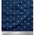thumbnail image 1 of Soimoi Poly Georgette Fabric Leaves,Flower Bud & Stripe Print Fabric by Yard 52 Inch Wide, 1 of 1