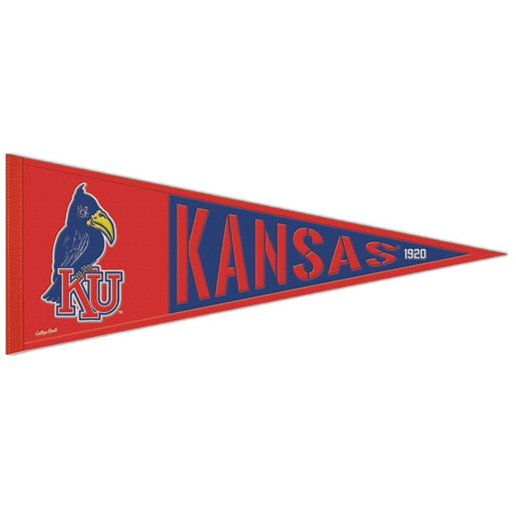 WinCraft Kansas Jayhawks 13" x 32" Retro Logo Wool Pennant