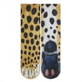 thumbnail image 2 of Animal Paw Crew Socks Realistic 3D Printed Socks Animal Paw Socks for Adults, 2 of 10