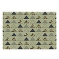 thumbnail image 1 of Grunge Cutting Board, Geometric Pattern with Triangles and Colorful Lines Horizontal Design Retro Motifs, Decorative Tempered Glass Cutting and Serving Board, Large Size, Multicolor, by Ambesonne, 1 of 1