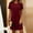 Wine1, variant on Kojanyu Women's Casual Sundress Short Sleeve Crew Neck T Shirt Dress 2026 Stretchy Summer Loose Dresses