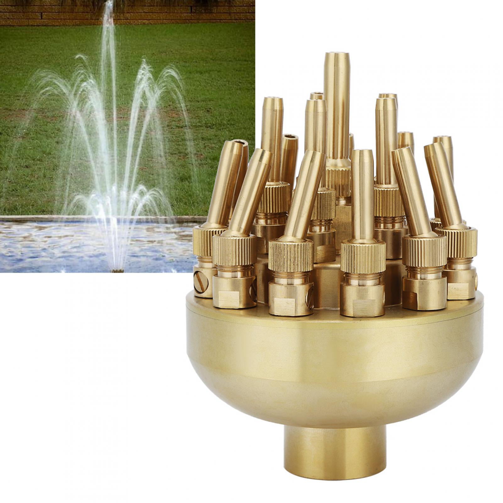 Details about   1in DN25 3 Tier Adjustable Fountain Nozzle Spray Sprinkler For Garden Pond Wa Hg 