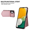 thumbnail image 3 of Galaxy A13 4G/5G 6.5" Wallet Case, Allytech Crossbody Shoulder Carrying Purse Cover RFID Blocking Card Slots Holder Flip PU Leather Stand Shockproof Case for Samsung A13 2022, Rosegold, 3 of 7