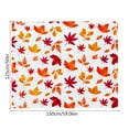 thumbnail image 4 of Fall Maple Leaf Throw Blanket Autumn Leaf Blanket Autumn Thanksgiving Decor Super Soft Flannel Throw Blanket Lightweight Fluffy Plush Fuzzy Bed Blanket for Bedding Sofa and Travel 50"X59.6", 4 of 7