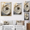 thumbnail image 3 of Designart "Timeless Turn In Gold And White" Abstract Spirals Picture Framed Canvas Prints, 3 of 5