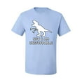 thumbnail image 2 of Wild Bobby, Unstoppable T Rex Funny, Pop Culture, Men Graphic Tee, Light Blue, X-Large, 2 of 4