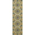 thumbnail image 3 of Momeni Suzani Hook 2' X 3' Traditional Hand Hooked Wool Rug in Lime, 3 of 3