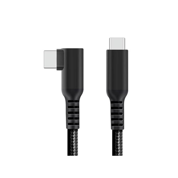 Type C to Type C Cable 90 Degree 20V 5A 100W PD Fast Charge USB C to USB C Cable 100W Compatible with Samsung Galaxy Note 10 S9 S8, MacBook Air, Pro 2018, Nintendo Switch 6.6 ft.