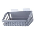 thumbnail image 3 of Estante de pared para baño, organizador de almacenamiento gris, 3 of 8