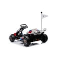 thumbnail image 4 of 24V Electric Go Kart for Kids, Licensed BMW Powered Ride on Toys Go Cart with 400W Powerful Motor, 7.5 MPH Drift Kart Go Kart for Kids Ages 6+ Boys Girls Gifts, White, 4 of 12
