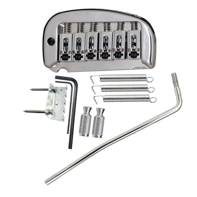 Puente de Tremolo de Sillín de Rodillo para Guitarra Eléctrica Perfecl Plata