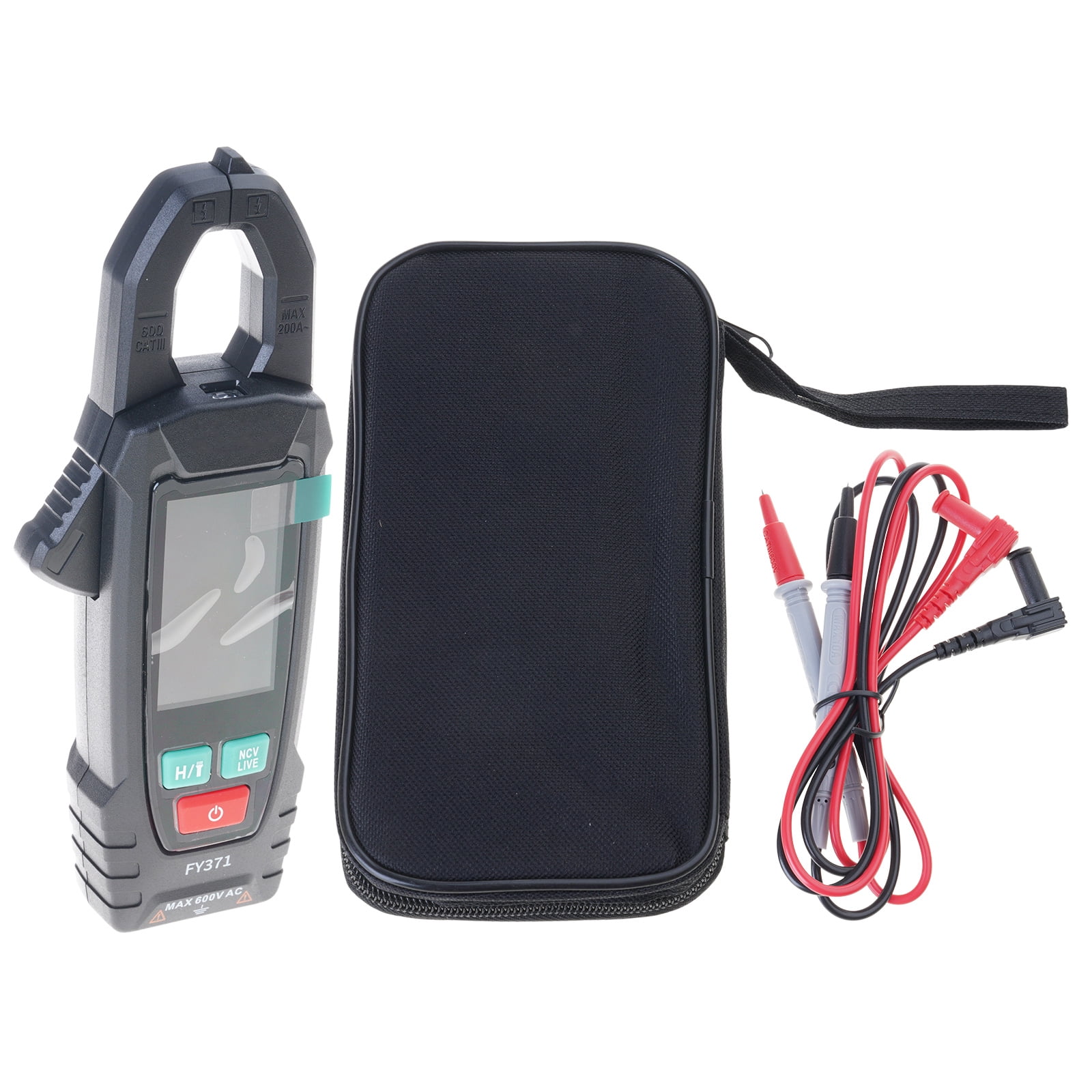 BIBABLYKE Portable Digital Clamp Multimeter for Accurate Measurement of Current Voltages and Resistance for Electrical Testing