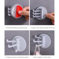thumbnail image 2 of Cribun Foldable Arms Coat Hook Three Towel/Clothes Hanger for Bathroom Kitchen Wall Mount, 2 Pieces, 2 of 8