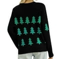 thumbnail image 3 of Ugly Christmas Sweater for Women Crew Neck Long Sleeve Cute Funny Holiday Chrismas Tree Print Cable Knit Pullover Sweater Alsol Lamesa, 3 of 6
