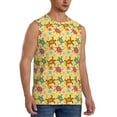 thumbnail image 2 of Pofeuu Sea and Sand Print Men's Muscle T-Shirt, Sleeveless, Muscle Tank, Classic Muscle Tee Top For Men Casual Sleeveless Muscle T-Shirt Trendy Clothes-Small, 2 of 7