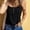Black, variant on Tops for Women Fashion Solid Color Crew Neck Basic Tight T Shirts Leisure Loose Fit Sleeveless Standard Straps Summer Shirts