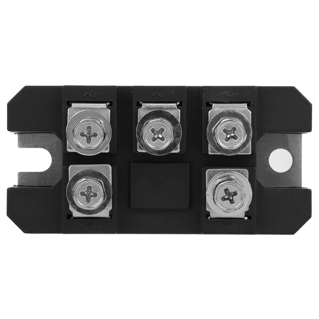 MDS-100A Pont Redresseur 3 Phase 1600V Pont Module Redresseur 5 Bornes Pleines Ondulation Module de Diode pour le Redressement Triphasé Noir
