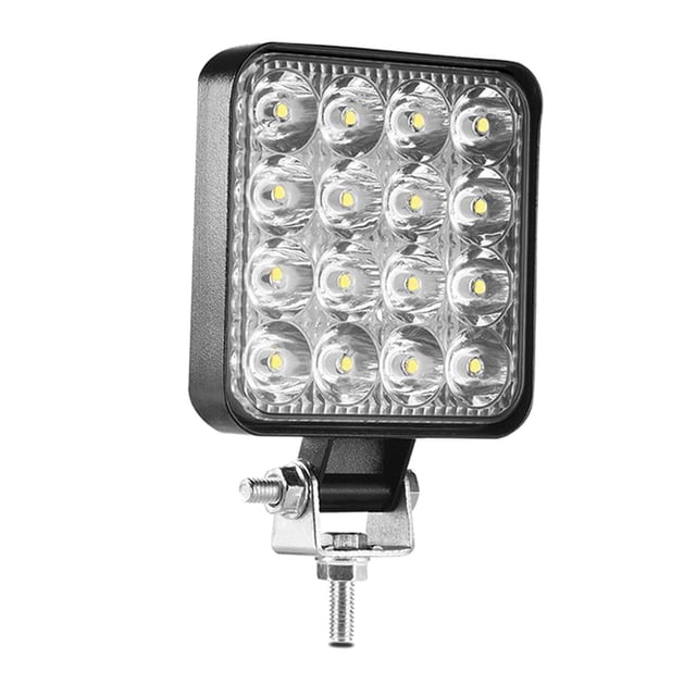 Luces de Conducción kusrkot 48W Barra de faro cuadrada Empotrada Superbrillantes
