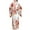 White, variant on Girls Silky Satin Kimono Robe Japanese Traditional Dress Spa Robe Long Kimono Sleeve Straight Floral Dress