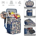 thumbnail image 5 of Travel Cooler Bag - Golden Retriever Dog and Flower Camping Beer Cooler Backpack with Bottle Opener- Waterproof Insulated Picnic Backpacks - Cooler Bag for Beach, 5 of 6