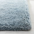 thumbnail image 3 of SAFAVIEH Florence Waverly Solid Polyester Shag Area Rug, Light Blue, 8' x 10', 3 of 6