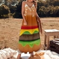 thumbnail image 3 of Hamburger Sleeveless Dress Loose Women's Dress Dresses Luxury Evening Dresses, 3 of 9