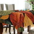 thumbnail image 5 of Yayeee Tablecloths 60" x 90" Rectangle Wrinkle Resistant Party Table Cover, Colorful Leaves, 5 of 8