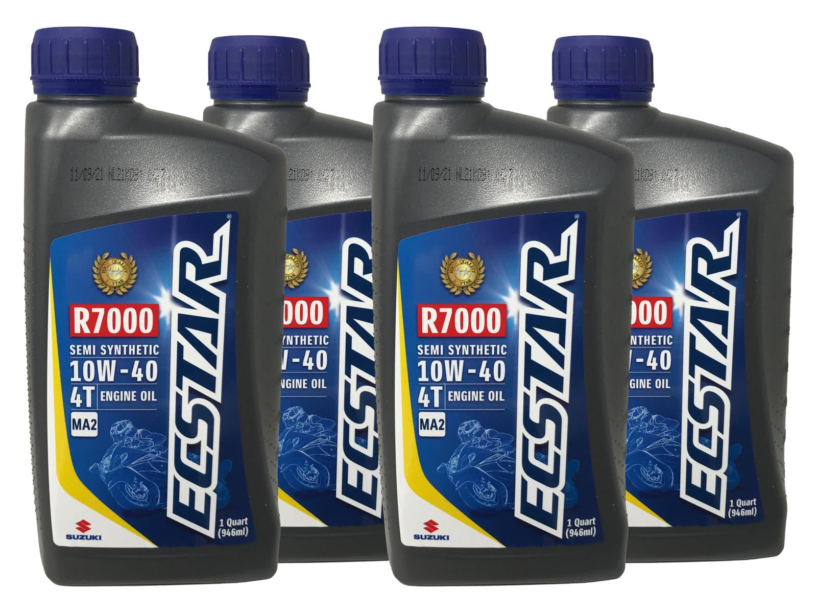Suzuki Ecstar 10W40 R7000 SemiSynthetic Motor Oil 4 QUART 990A0-01E30 ...
