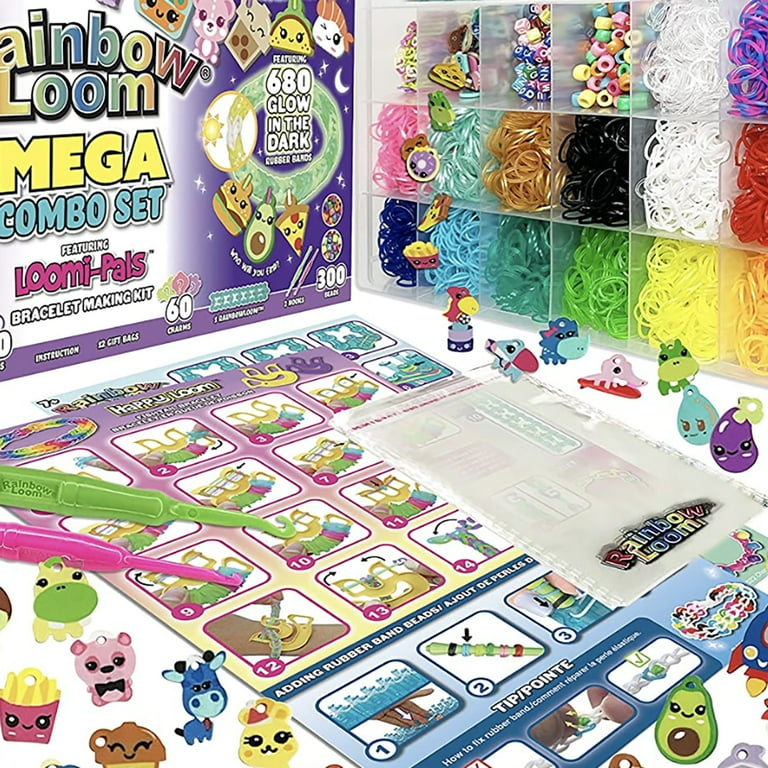 Rainbow Loom Loomi-Pals Glow in the Dark Mega Combo Set, for Boys