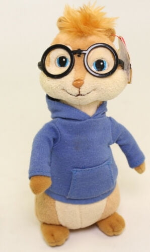 Ty Beanie Baby 7" Simon Chipmunk Alvin and The Chipmunks Plush Stuffed 60db3 for sale online 