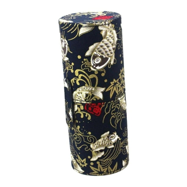 Maquillaje Cepillos para arte de uñas Rizador de pestañas Soporte de almacenamiento Organizador Contenedor Estuche Negro l