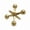 Gold, variant on 5 in. Metal Jacks Decor, Gold