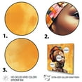 thumbnail image 3 of Designart "Painting Beauty of African Woman in Yellow III" Fashion Framed Wall Art Decor - Glam Orange Woman African Hallway Framed Wall Art Decor, 3 of 6