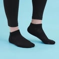 thumbnail image 3 of BambooMN Women's Rayon from Bamboo Athletic Ankle Socks - Black - Size 4-9 - 4 Pairs, 3 of 4