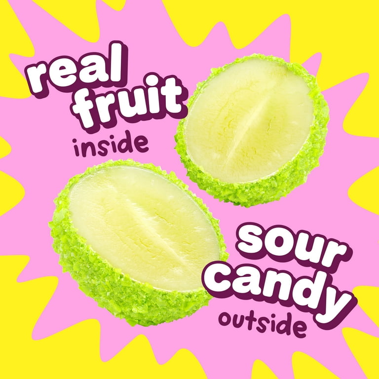 Fruit Riot Sour Candy Mixed Grapes, Made with Real Fruit, 8oz