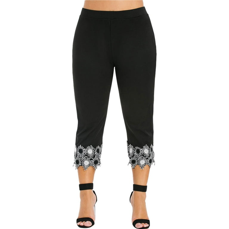 WOMEN'S EXTRA STRETCH CROPPED LEGGINGS PANTS