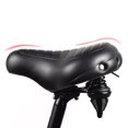 thumbnail image 4 of Sillín de bicicleta extra ancho Asiento de bicicleta cómodo Piezas de ciclismo, negro - Aespa kaili Sencillez, 4 of 5