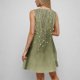 thumbnail image 5 of Camisón de poliéster para mujer, vestido de tirantes con cuello en V y botones para vacaciones de primavera y verano., 5 of 6