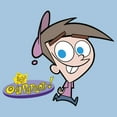 thumbnail image 2 of Boy's The Fairly OddParents Timmy Turner Classic Logo  Graphic Tee Light Blue X Small, 2 of 4